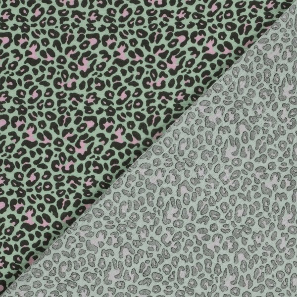 Musselin - Irmo Leo - mint/rosa/schwarz