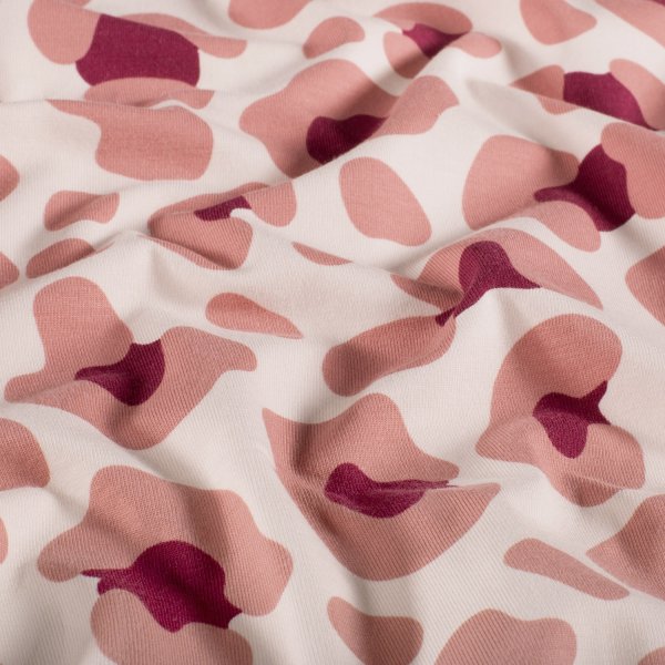 Jersey - Caspar Big Leo - ecru/nude/bordeaux