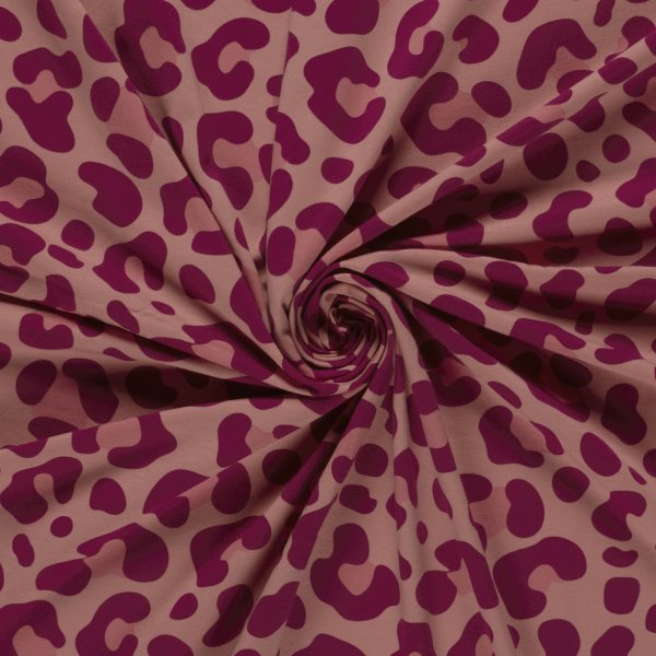 Jersey - Caspar Big Leo - nude/bordeaux/pfirsich