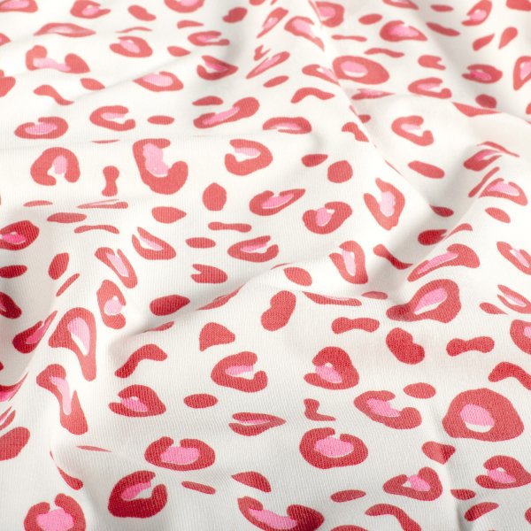 Jersey - Alka Small Leo - naturweiß/rot/rosa