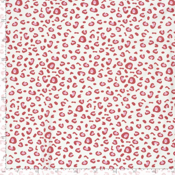 Jersey - Alka Small Leo - naturweiß/rot/rosa