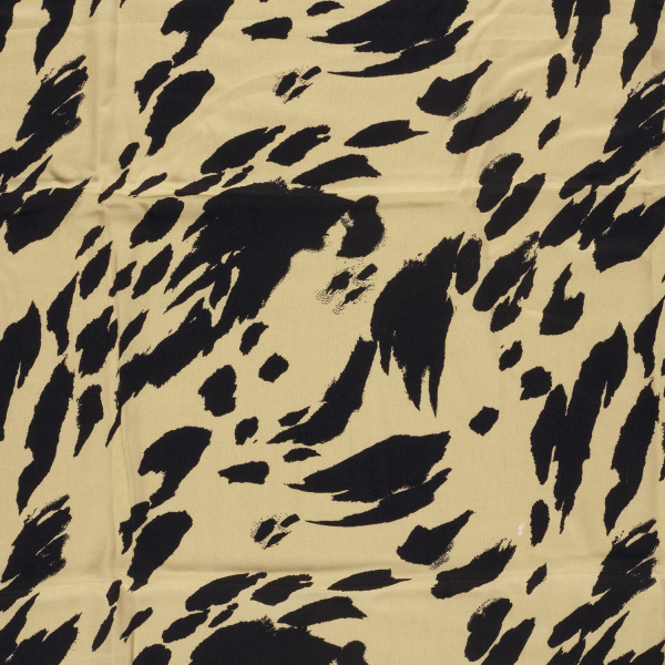 Viskose Satin - matt - Erland - sand/black