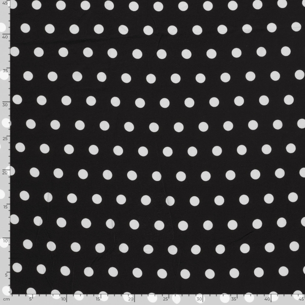 Viskosejersey - Espe Dots - black/white
