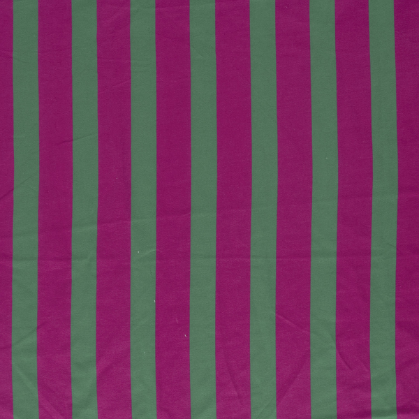 French Terry - Milo Streifen - fuchsia/grasgrün