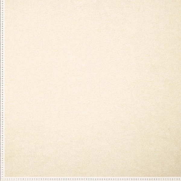Mantelstoff - Curly Lamb - uni - offwhite