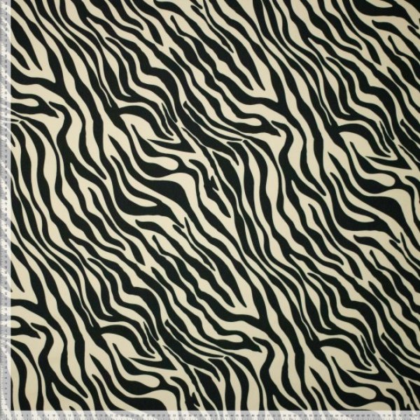 Sportjersey - bi-elastisch - Zebra - matt schwarz
