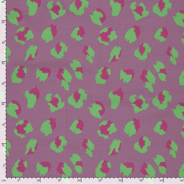 Jersey - Leo - lila/grün/fuchsia - by Fräulein von Julie