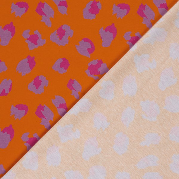 Jersey - Leo - orange/lila/fuchsia - by Fräulein von Julie