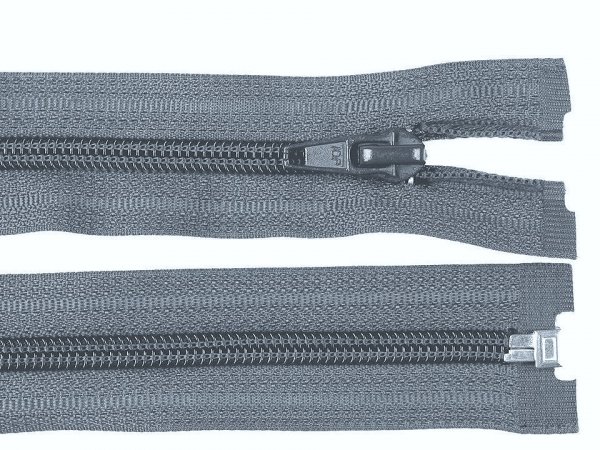 Jacken Reißverschluss - 50 cm - teilbar - grau
