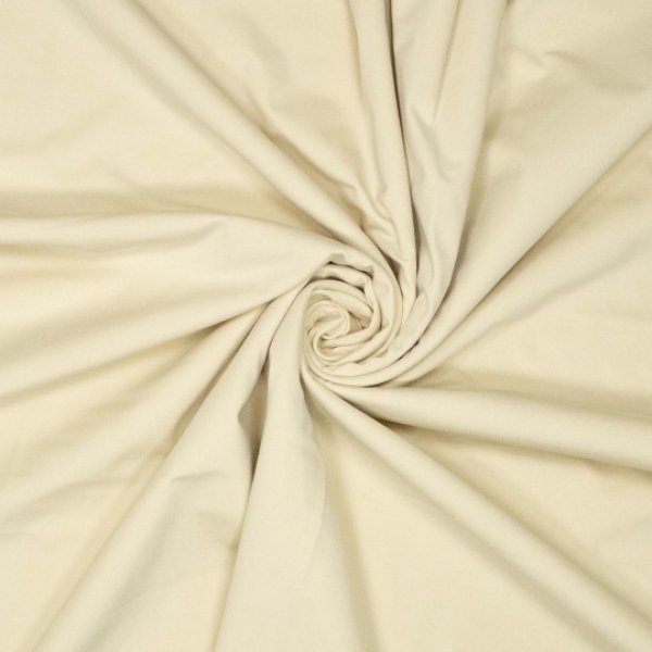 Sportjersey - bi-elastisch - uni - matt creme