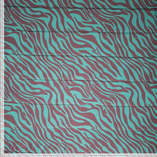 RESTSTÜCK 1,50m !!! - Jackenstepper - Rada Zebra - bordeaux/petrol