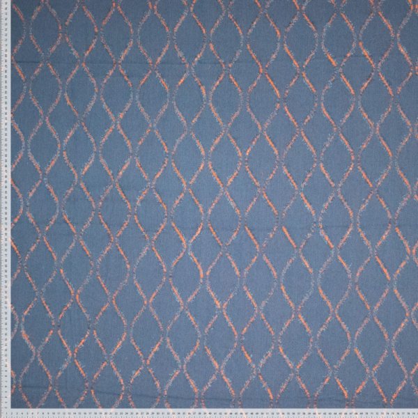 Broken Denim - Wave Line - blue/orange