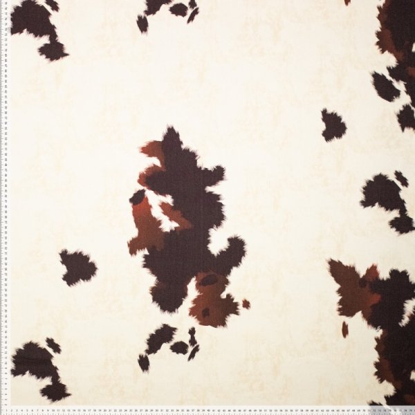 Light Denim Twill - Cow Couture - braun/creme