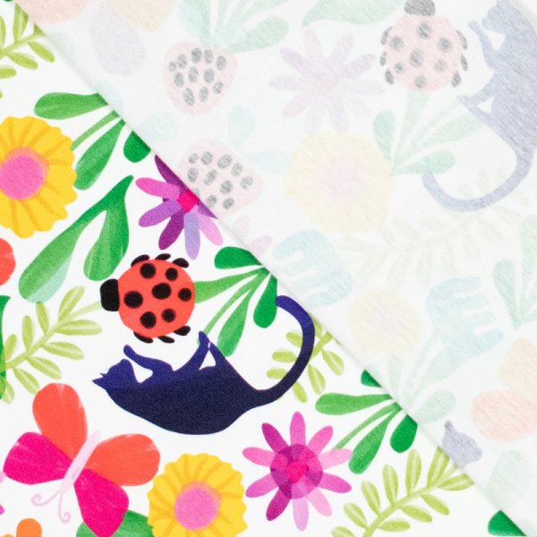 Jersey - Cat Summer - ecru - by Karina + Kind