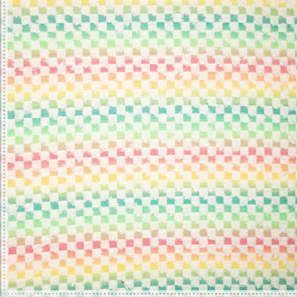 Light Denim - Punky Check - ecru/multicolor