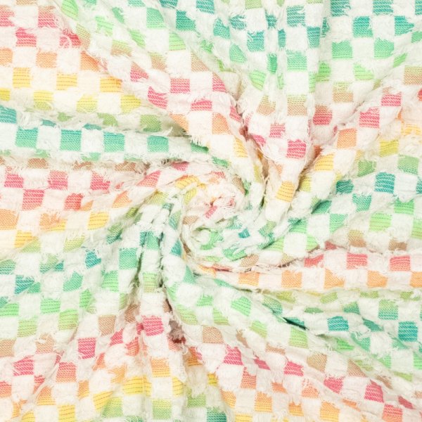 Light Denim - Punky Check - ecru/multicolor