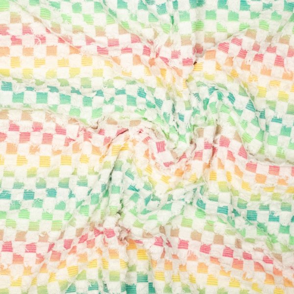 Light Denim - Punky Check - ecru/multicolor