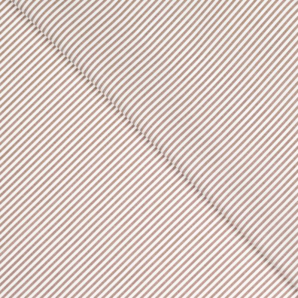 Baumwolle - Pure Stripes - brown/white