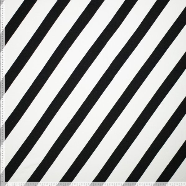 French Terry - Noa Stripes - ecru/schwarz