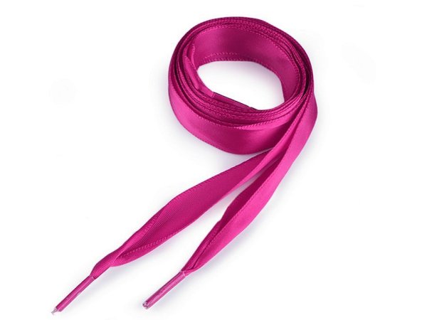 Satin Flachkordel - 1,9 cm breit - 110 cm lang - pink