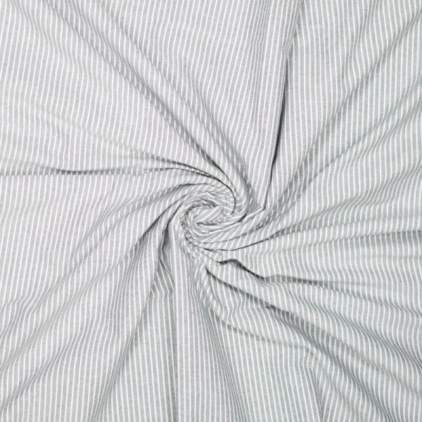 Baumwolle - Timeless Stripes - white/grey