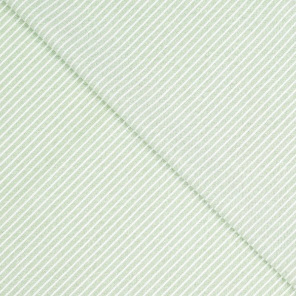 Baumwolle - Timeless Stripes - light green/white