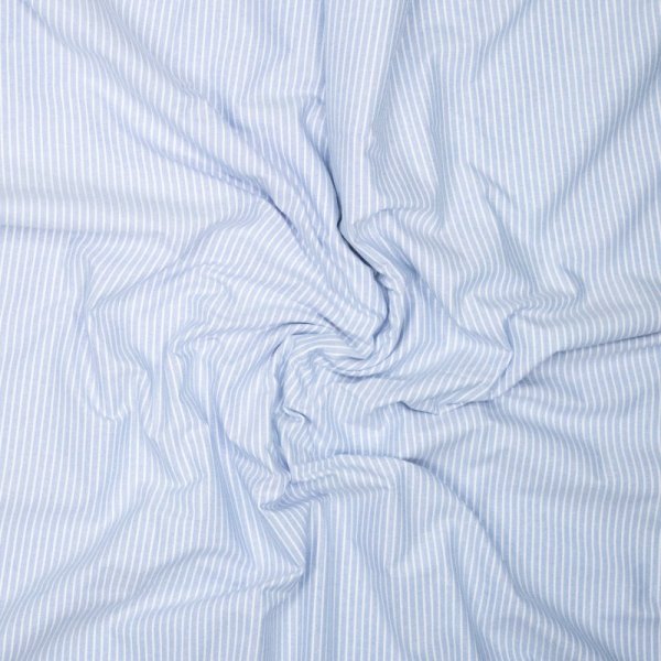 Baumwolle - Timeless Stripes - light blue/white