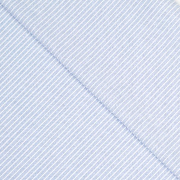 Baumwolle - Timeless Stripes - light blue/white