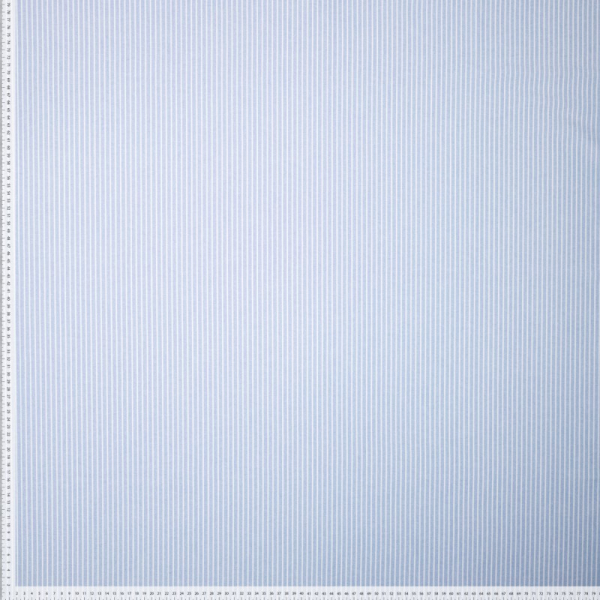 RESTSTÜCK 1,80m !!! - Baumwolle - Timeless Stripes - light blue/white