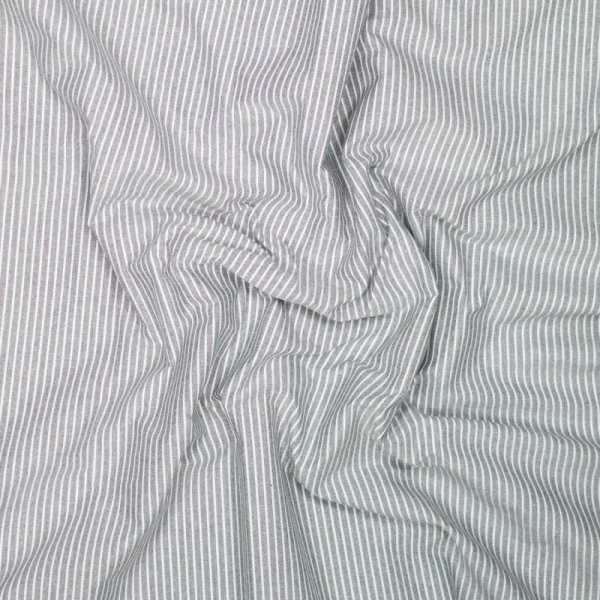 Baumwolle - Timeless Stripes - anthrazit/white