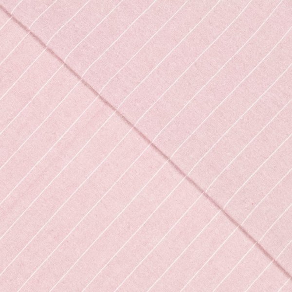 Viskose Leinengemisch - Wanjo Streifen - rosa/ecru