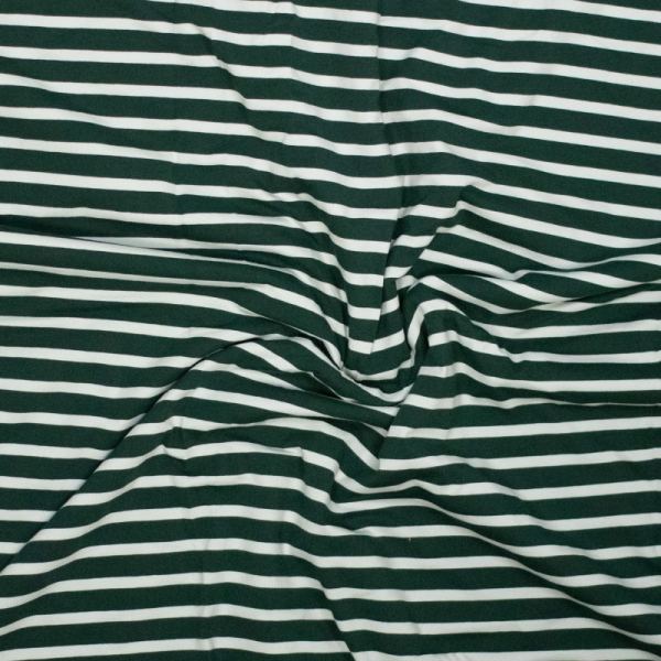 Jersey - Santi Streifen - dunkelgrün/mint