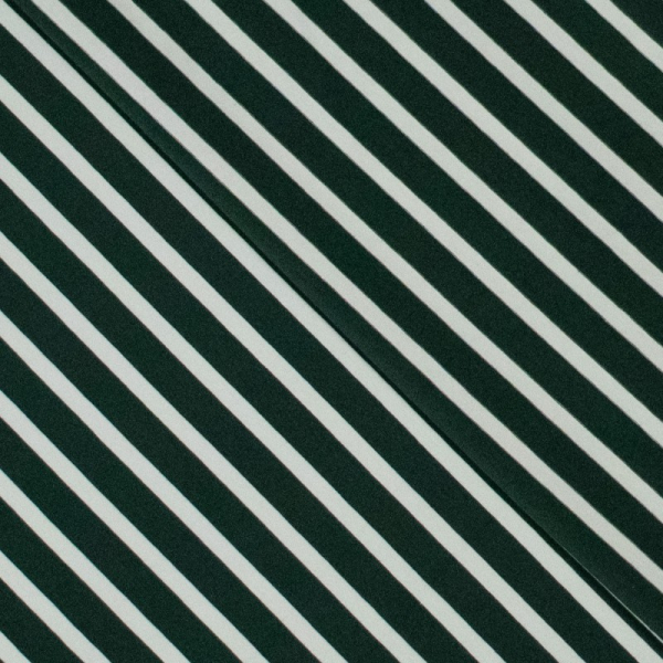 Jersey - Santi Streifen - dunkelgrün/mint