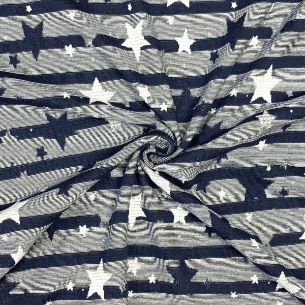 Sommer Jacquard Lurex - Sterne Glitzer