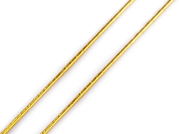 Gummikordel - Ø 1 mm - gold