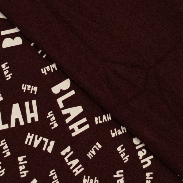 Sweat - brushed - BLAH BLAH - bordeaux