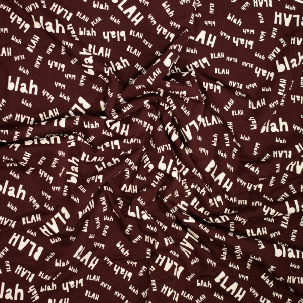 Sweat - brushed - BLAH BLAH - bordeaux