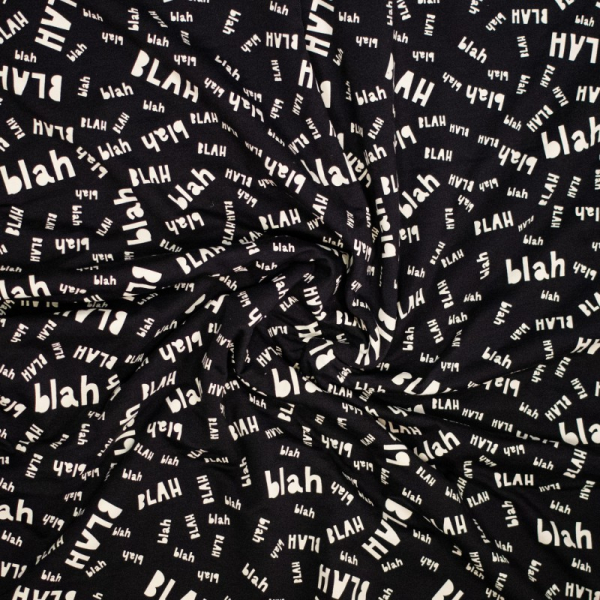 Sweat - brushed - BLAH BLAH - schwarz
