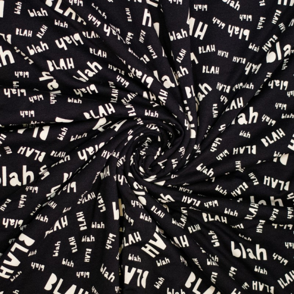 Sweat - brushed - BLAH BLAH - schwarz