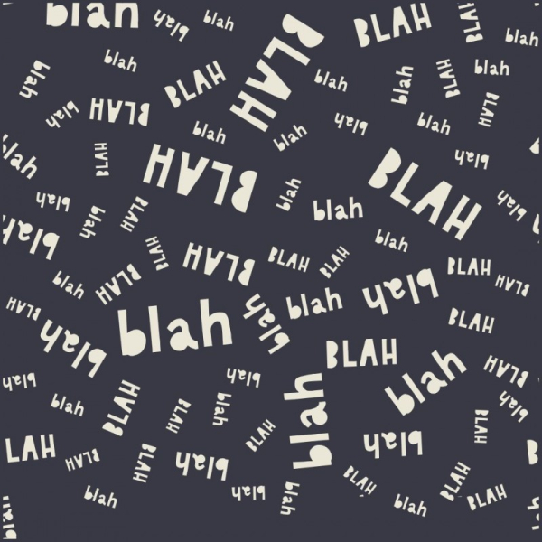Sweat - brushed - BLAH BLAH - schwarz