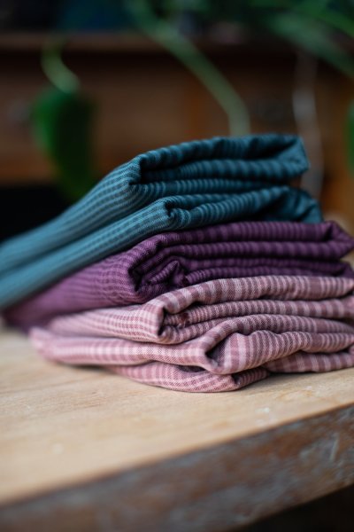 Two Tone Plaid mit TENCEL™ - old rose - meetmilk