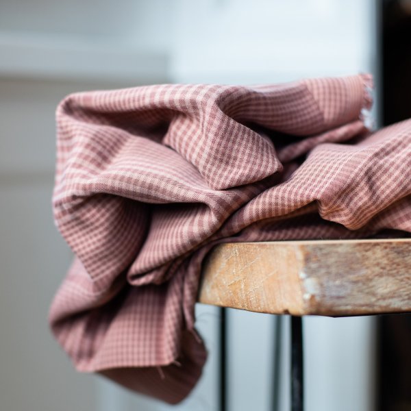 Tencel Plaid - old rose - meetmilk