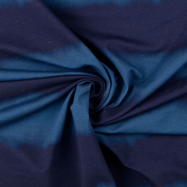 French Terry - Batik Streifen - navy