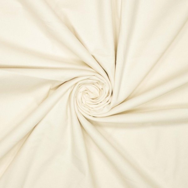 Baumwoll Stretch - uni - ecru