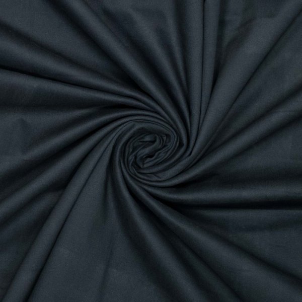 Baumwoll Stretch - uni - dunkelblau