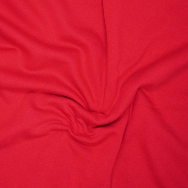 Bio Sweat - recycled brushed - uni - red