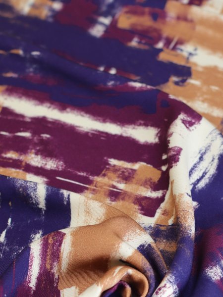Viskose Twill mit LENZING™ ECOVERO™ Fasern - Videy Brush - wine rush - Mind the Maker