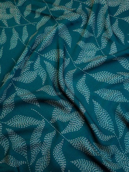 Viskose Twill mit LENZING™ ECOVERO™ Fasern - Lulu - teal - Mind the Maker