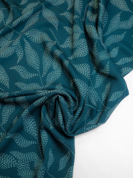 Viskose Twill mit LENZING™ ECOVERO™ Fasern - Lulu - teal - Mind the Maker
