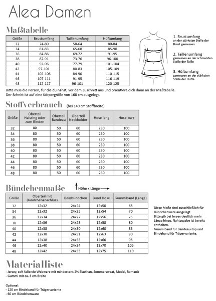Papierschnittmuster - Overall Alea - Damen - Fadenkäfer